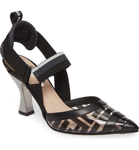 Fendi colibri slingback